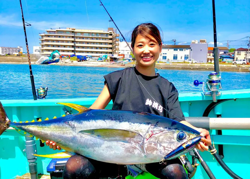 はじめまして 突然ですが マグロ ゲットです Func ファンク 釣りガール 女性アングラーのための釣りコミュニティ