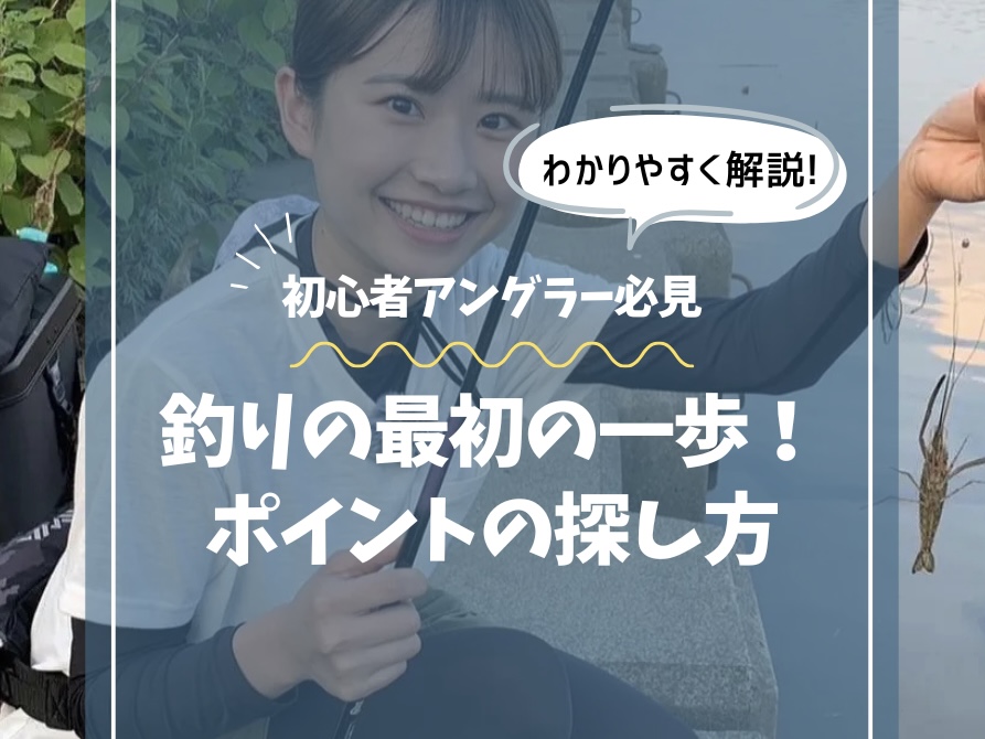 【初心者向け】釣りの最初の一歩！ポイントの探し方